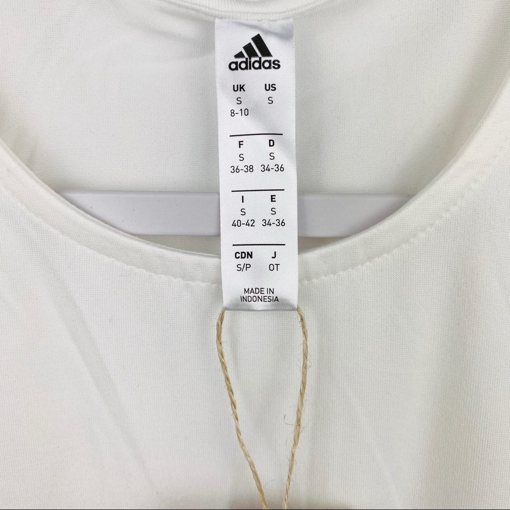 Adidas| Women’s white/ Black Muscle Top - Picture 5 of 7